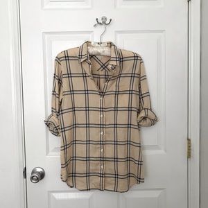 Plaid button down